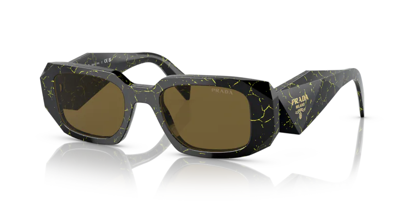 Prada PR 17W 19D01T - Black/yellow marble thumbnail