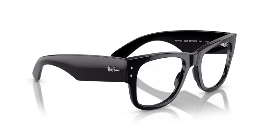 Ray-Ban Mega wayfarer RX 0840 2000 - Black thumbnail