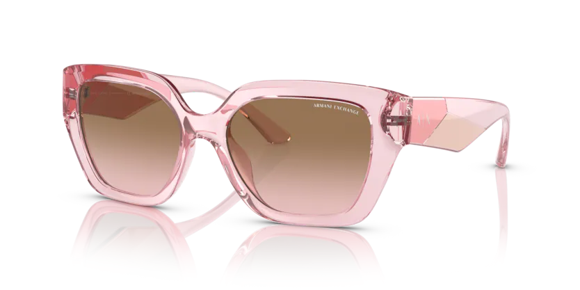 Armani Exchange AX 4125 U 833911 - Shiny transparent pink thumbnail