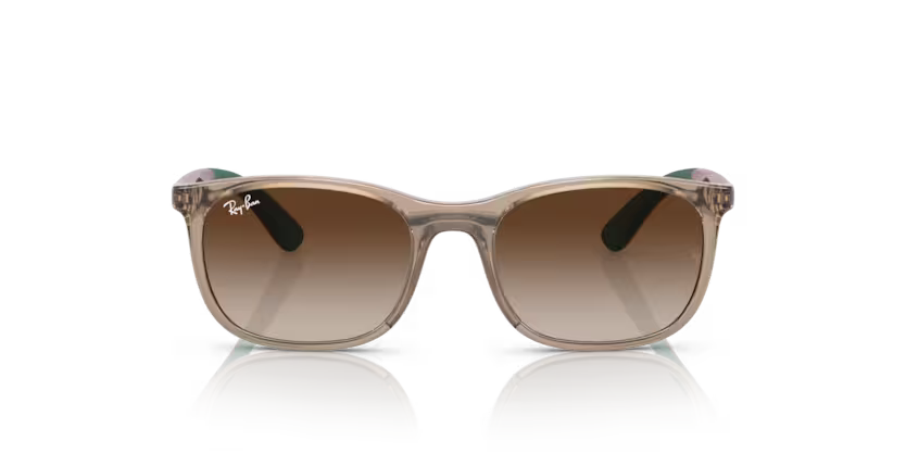 Ray-Ban Junior RJ 9076 712313 - Brown on green thumbnail