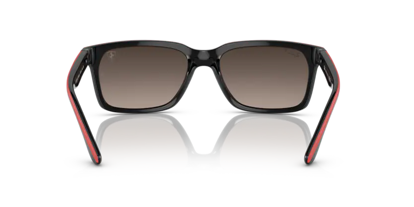 Ray-Ban RB 4393 M F6015J - Black on red thumbnail