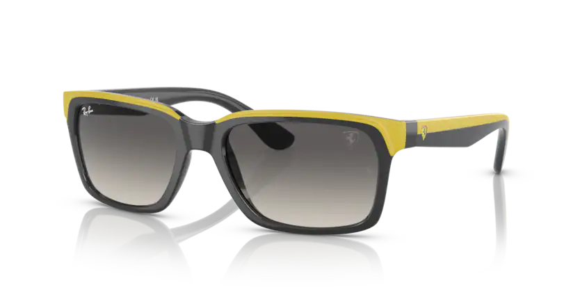 Ray-Ban RB 4393 M F62411 - Grey on yellow thumbnail