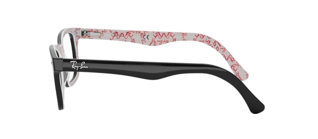 Ray-Ban RX 5228 5014 TOP BLACK ON TEXTURE RED thumbnail