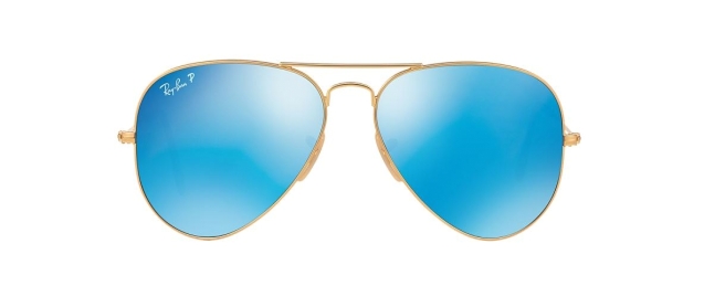 Ray-Ban RB 3025 112/4L AVIATOR™ LARGE METAL FLASH LENSES POLARIZED thumbnail