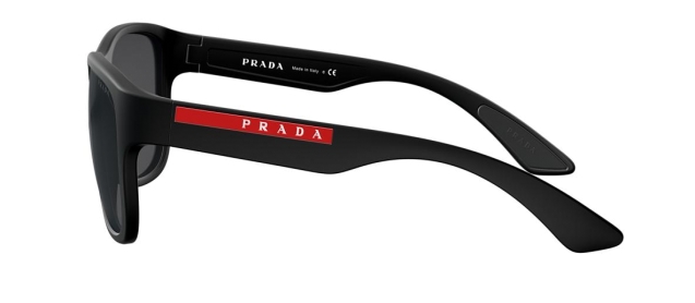 Prada Sport PS 01U DG05S0 BLACK RUBBER thumbnail