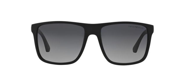 Emporio Armani EA 4033 Black Grey Rubber Polarized 5229T3 thumbnail