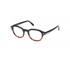 Tom Ford FT5871-B BLUE BLOCK 005 Black havana