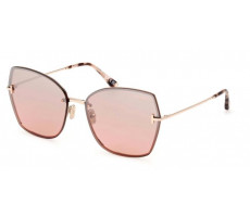 TOM FORD FT 1107 28U Shiny Rose Gold/burgundy