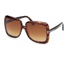 TOM FORD FT 1156 52F Dark Havana/light Brown Shaded