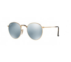 Ray-Ban RB 3447N 001/30 ROUND METAL FLAT LENSES