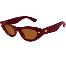 BOTTEGA VENETA BV 1350 005 Shiny Burgundy Cat Eye
