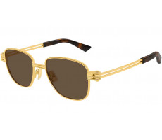 BOTTEGA VENETA BV 1380  003 Shiny Gold Rectangular