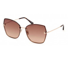 TOM FORD FT 1107 28F Shiny Rose Gold/Brown Shaded